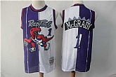 Raptors 1 Tracy McGrady Purple White Split 1998 99 Hardwood Classics Jersey Dzhi,baseball caps,new era cap wholesale,wholesale hats